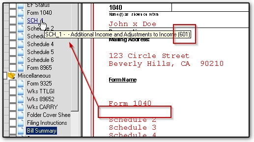 Image showing missing form name and how to locate the form that needs to be edited.